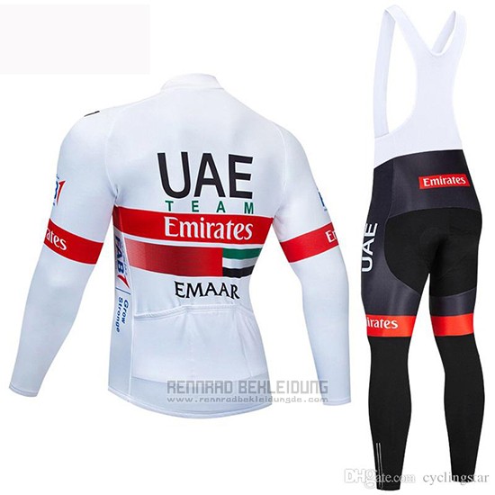 2019 Fahrradbekleidung UCI Weltmeister Uae Wei Rot Trikot Langarm und Tragerhose